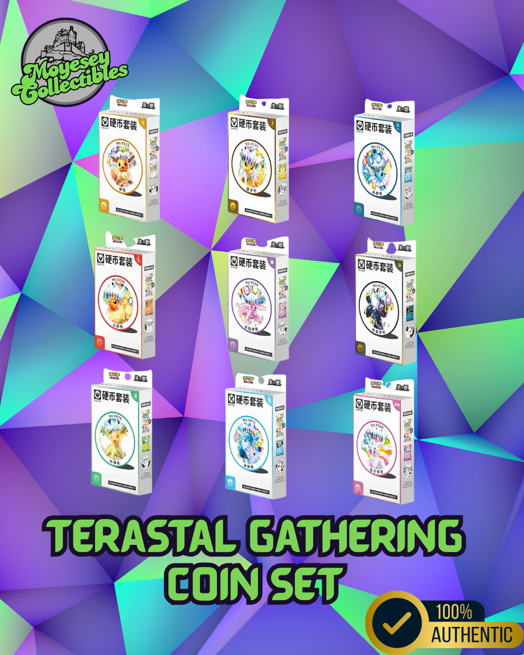 Pokemon Terastal Grand Crystal Gathering Simplified Chinese Coin Set Box