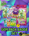 Pokemon Gem Pack Badge Set Pack Simplified Chinese Blind Bag